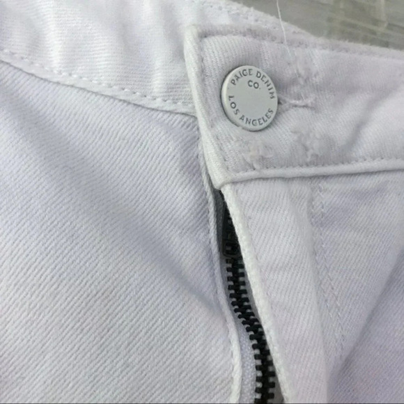 PAIGE Afia Denim Mini Skirt in Crisp White 31 NWT - Picture 5 of 8